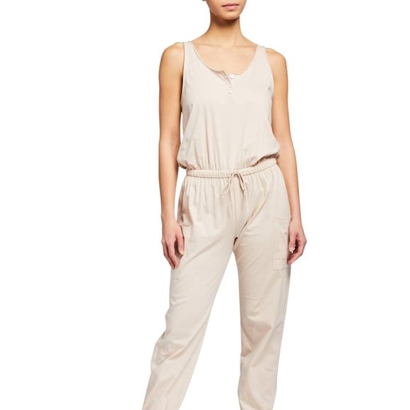 Eberjey Brie Cargo 100% Peruvian cotton jumpsuit - Picture 14 of 14